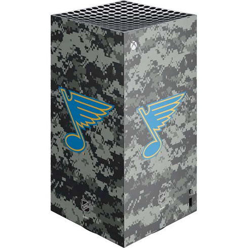 NHL St. Louis Blues Camo XBox Series X Digital Edition Console Skin